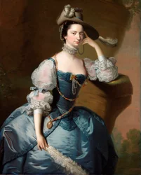 Porträtt av Margaret, Lady Oxenden, ca 1755 (olja på duk)
