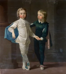 Sir Edward Hulse, 3:e baronet, och hans bror Samuel Hulse, omkring 1758