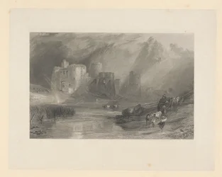 Kidwelly Castle, södra Wales