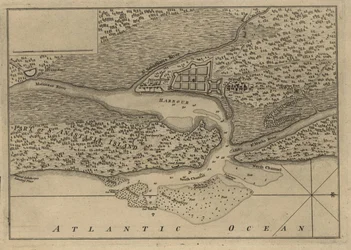 (Plan över staden och hamnen i St. Augustine. LOC 75693262
