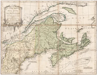 En karta över Nova Scotia av Jefferys