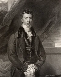 Henry Peter Brougham, 1:e baron Brougham och Vaux, graverad av H. Robinson, från 