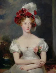 The Duchess de Berry (1798-1870) c.1825 (olja på duk)