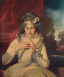Miss Georgina Lennox, efteråt grevinnan Bathurst, 1765-1842, c1800