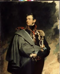 Porträtt av greve Mikhail Vorontsov (1782-1856). Målning av Sir Thomas Lawrence (1769-1830)