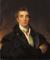 Porträtt av Arthur Wellesley, 1:e hertig av Wellington, c.1821