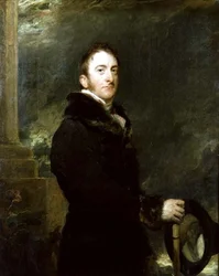 Porträtt av Cropley Ashley Cooper, 6:e Earl of Shaftesbury