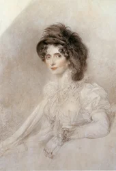 Porträtt av Elizabeth, hertiginna av Devonshire, 1816