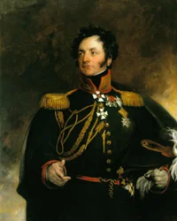 Porträtt av general Fjodor Petrovitj Uvarov 1773-1824, 1818