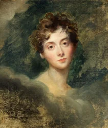 Porträtt av Lady Caroline Lamb (1785-1828) ca 1827 (olja på duk)