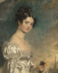 Porträtt av Lady Selina Meade (1797-1872) (olja på duk)