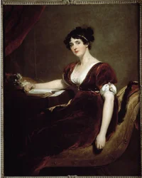 Porträtt av Madame Isaac Cuthbert (olja på duk