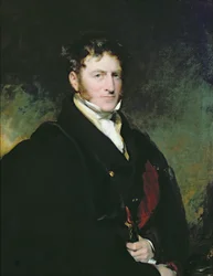 Porträtt av Sir John Beckett (olja på duk)