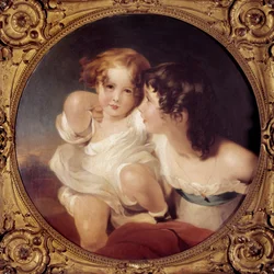 Porträtt av barn Calmady Målning av Thomas Lawrence (1769-1830) 1800-talets Paris, Musee Cognacq Jay.