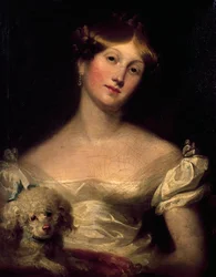 Porträtt av hertiginnan av Sussex, av Thomas Lawrence, målning