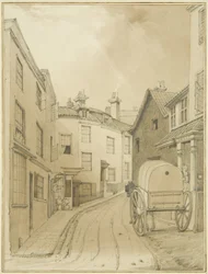 Lower End of Griffin Lane (akvarell på papper)