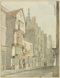 Mary-le-Port Street (akvarell på papper)