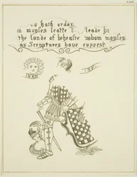 Rester av en väggmålning på 46 Baldwin Street (penna och bläck på papper)