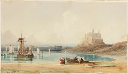 Holy Island (akvarell på papper)