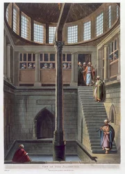 Utsikt över nilometern, Kairo, Egypten, 1802