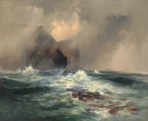 Fingals grotta, ön Staffa, Skottland 1884 (olja på duk)