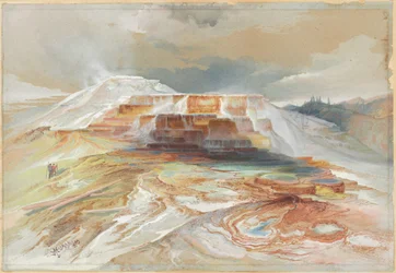 Varma källor vid Gardiner River, Yellowstone
