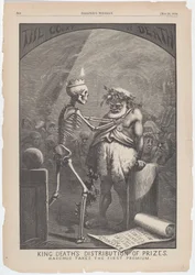 King Deaths utdelning av priser. Bacchus tar första premien.