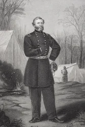 Porträtt av general George Henry Thomas (1816-70)
