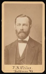 Porträtt av Philip Reese Uhler 1835-1913, cirka 1860-talet.