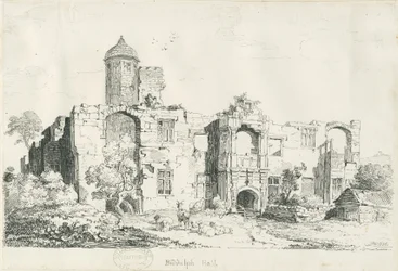 Biddulph Hall (gammal): penn- och bläckteckning