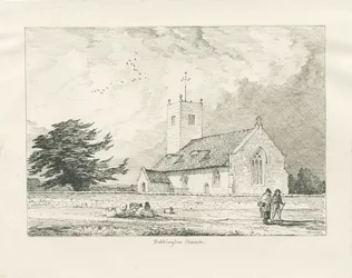 Bobbington Church: pennteckning, 1837