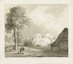 Colton Church: sepiateckning