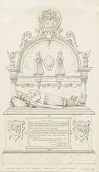 Colwich - Wolseley Monument: pennteckning