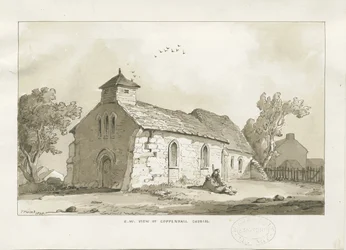 Coppenhall Church: sepiateckning