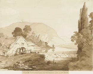 Dovedale - landskap: sepia tvättteckning, nd [1817-1845]