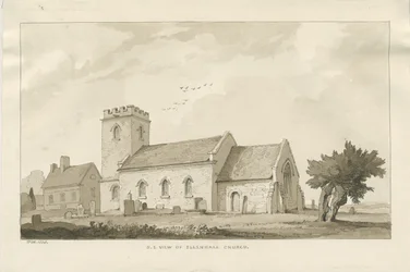 Ellenhalls kyrka: sepiateckning