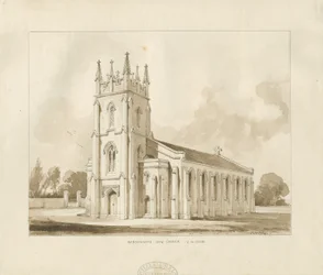Handsworth Church: sepiateckning