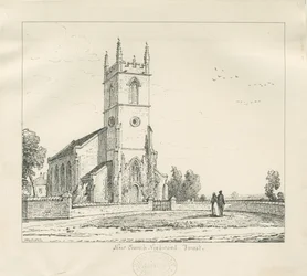 Needwood - "New Church": pennteckning, 1837