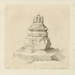 Penn Church-yard - Solur: sepiateckning
