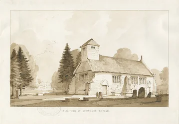 Whitmore Church: sepiateckning