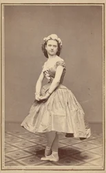 Porträtt av en balettdansös,ca. 1860 (foto)