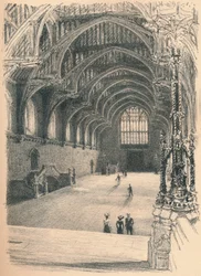 Interiör av Westminster Hall, Westminster Palace, 1902