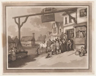 Crawley An Excursion to Brighthelmstone, 1 juni 1790., 1 juni 1790. Skapare: Thomas Rowlandson, Samuel Alken.