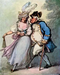 En fransk fregatt som bogserar en engelsk krigsman till hamn, sent 1700-tidigt 1800-tal, 1929.