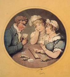 A Game of Cribbage, 1818