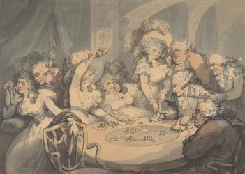 Ett spelbord i Devonshire House, 1791.