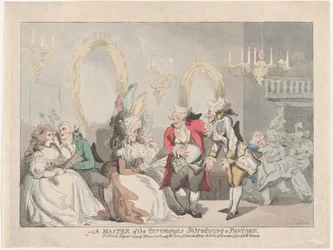 En ceremonimästare introducerar en partner, 24 november 1795., 24 november 1795.