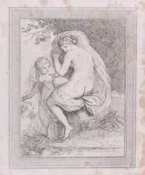 En nymf som torkar sig, 1790-99., 1790-99.