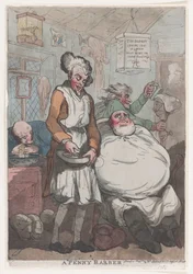 A Penny Barber, 1789., 1789.