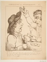 Beundran med häpnad Le Brun Travested, eller Caricatures of the Passions, 21 januari 1800.